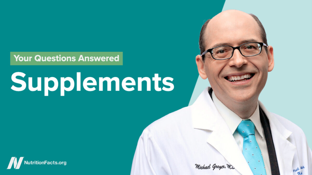 Photo of Dr. Greger and video title on a blue background