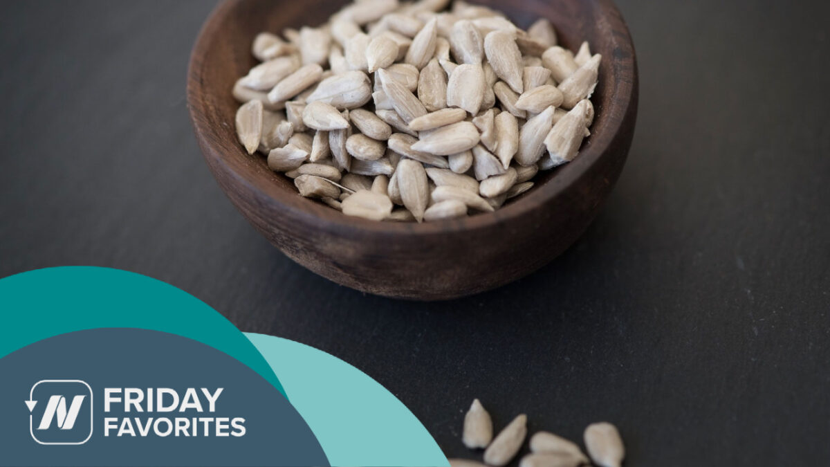 bowl of sunflower seeds