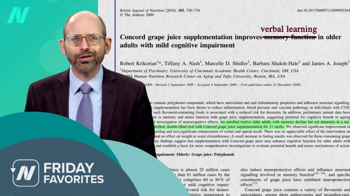 Dr. Greger with a study