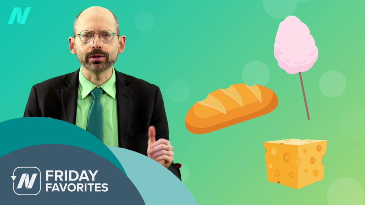 bread, cotton candy, and cheese