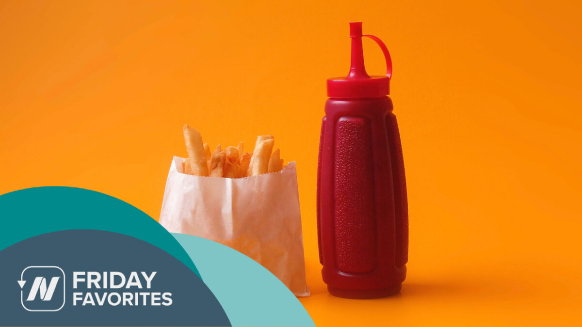 Fries and ketchup