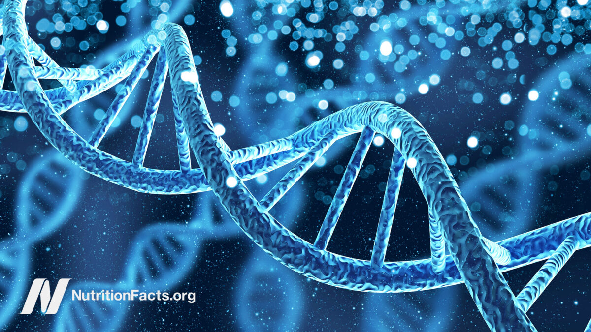 Computer illustration of genes