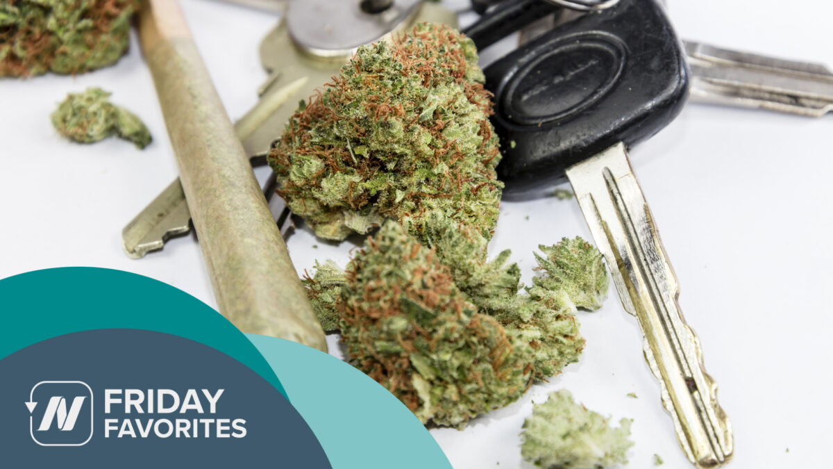 marijuana and car keys