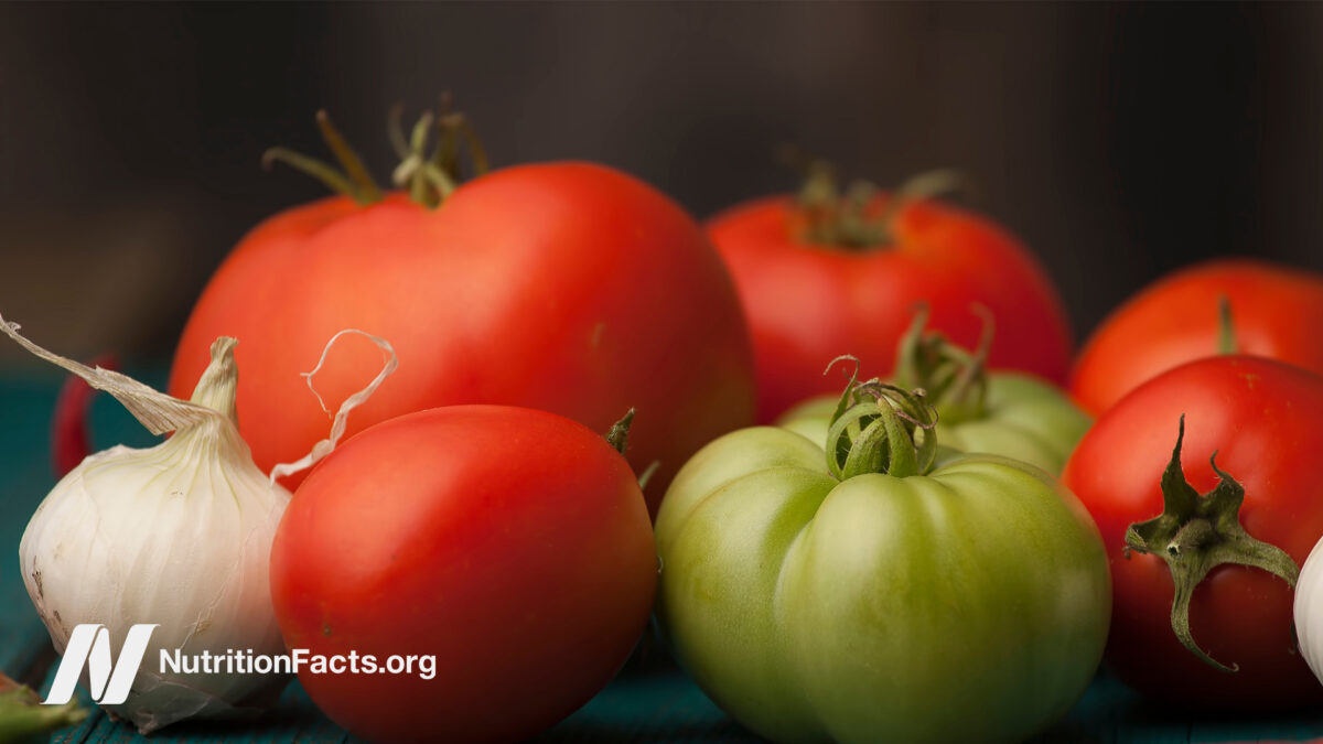 Onions and tomatoes sitting together