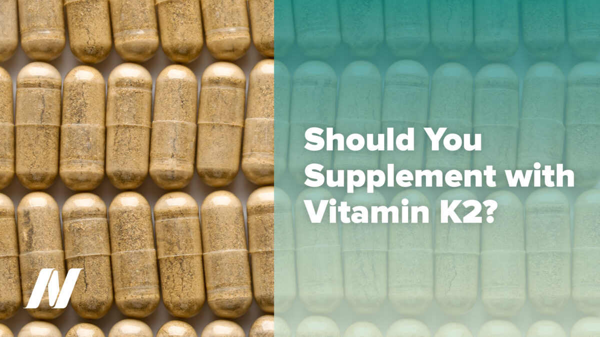 rows of K2 capsules